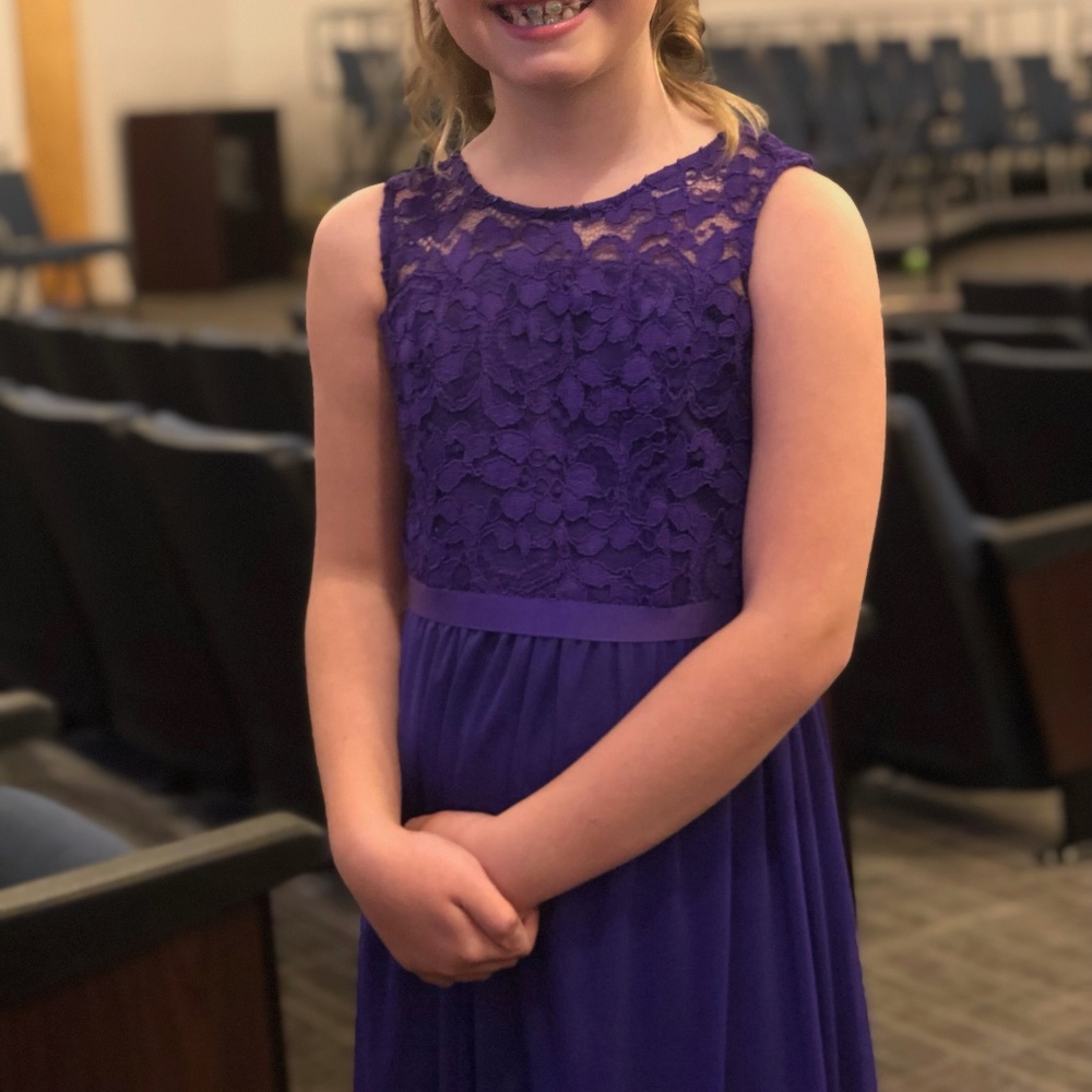 David's Bridal Junior Bridesmaid Dress